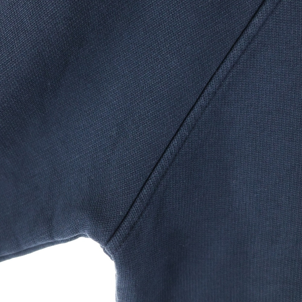 AMI Alexandre Mattiussi(アミアレクサンドルマテュッシ) Hoodie ハートロゴ刺繍 プルオーバースウェットパーカー フーディー ネイビー E18J008.730