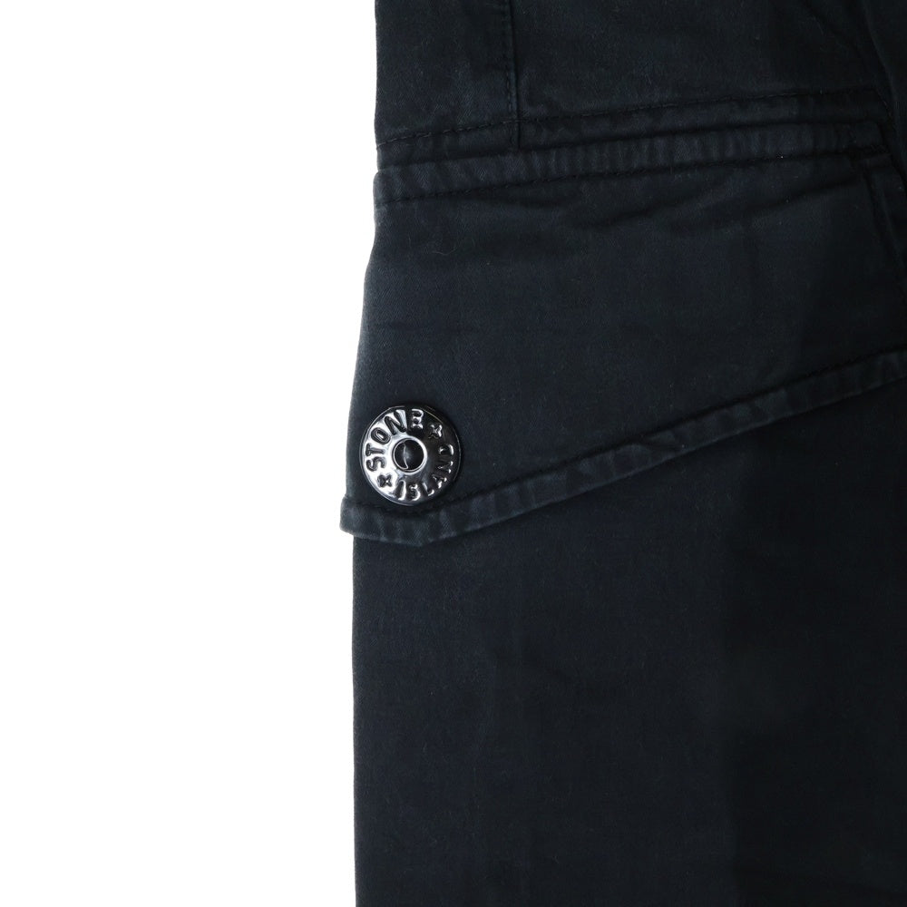 STONE ISLAND(ストーンアイランド) Cargo Pants ロゴワッペン カーゴパンツ ブラック 731531414