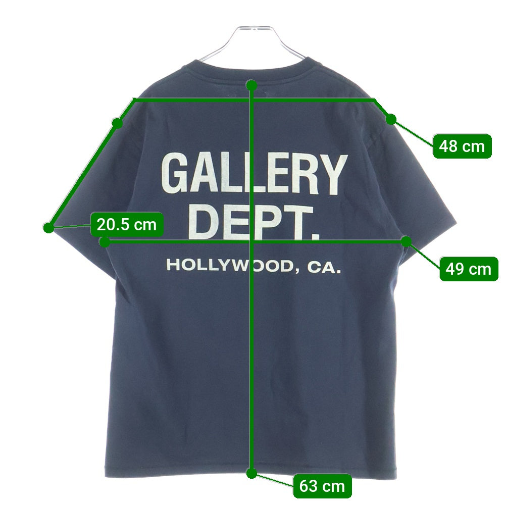 GALLERY DEPT.(ギャラリーデプト) Souvenir T-Shirt ロゴプリント半袖Tシャツ ブラック