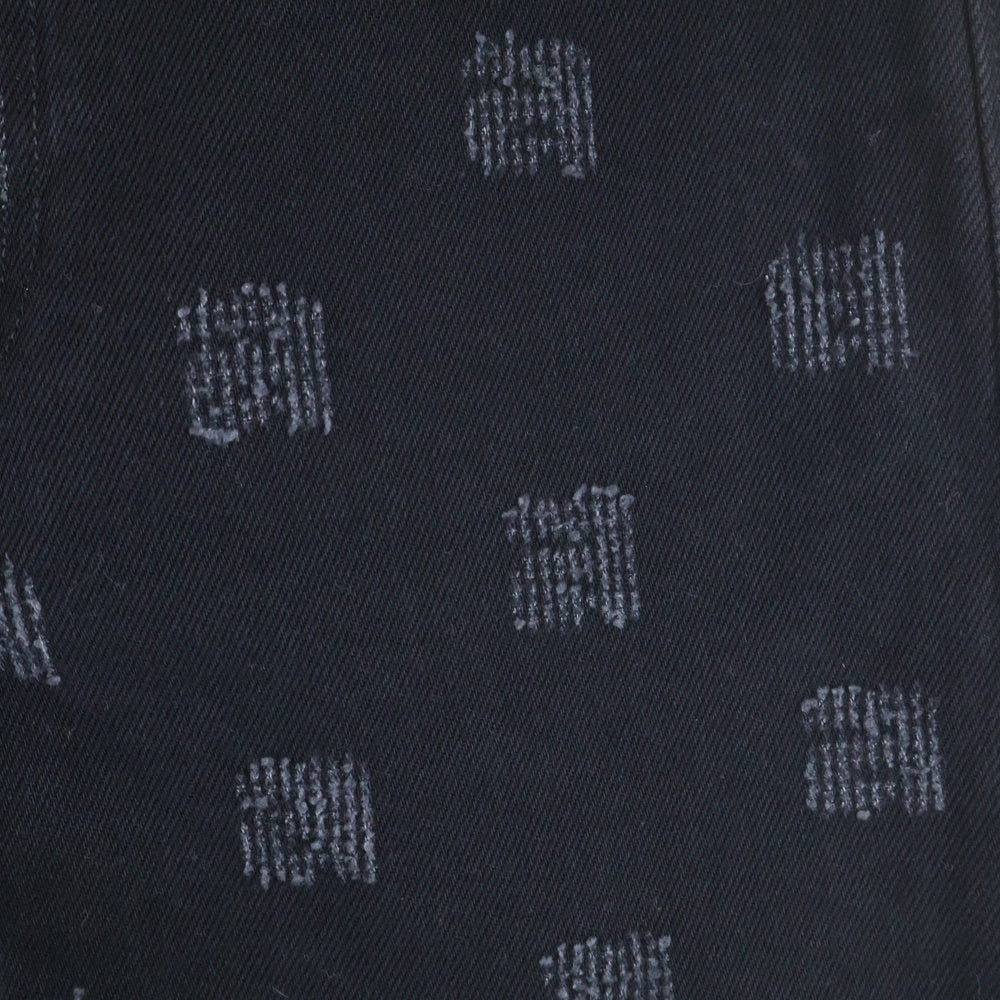 ALEXANDER WANG(アレキサンダーワン) Denim Pants 総柄 ストレートデニムパンツ ブラック