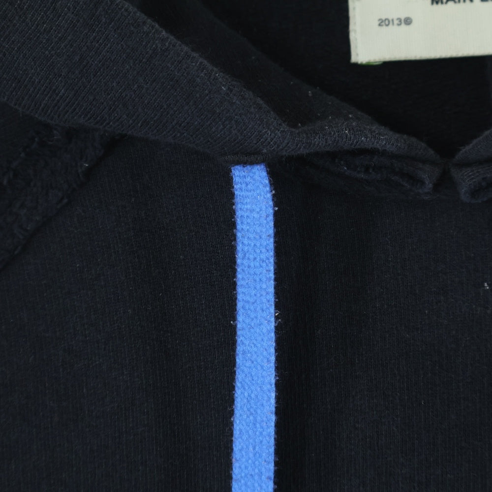 OFF-WHITE(オフホワイト) 19AW Acrylic Arrows Inconmp Hoodie バックアローロゴ プルオーバースウェットパーカー フーディー ブラック OMBB057F19E30010