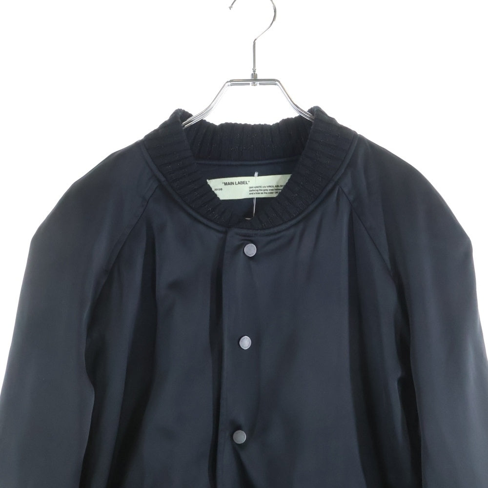 OFF-WHITE(オフホワイト) 17SS Souvenir Bomber Jacket ロゴ刺繍 スーベニアボンバージャケット ブラック