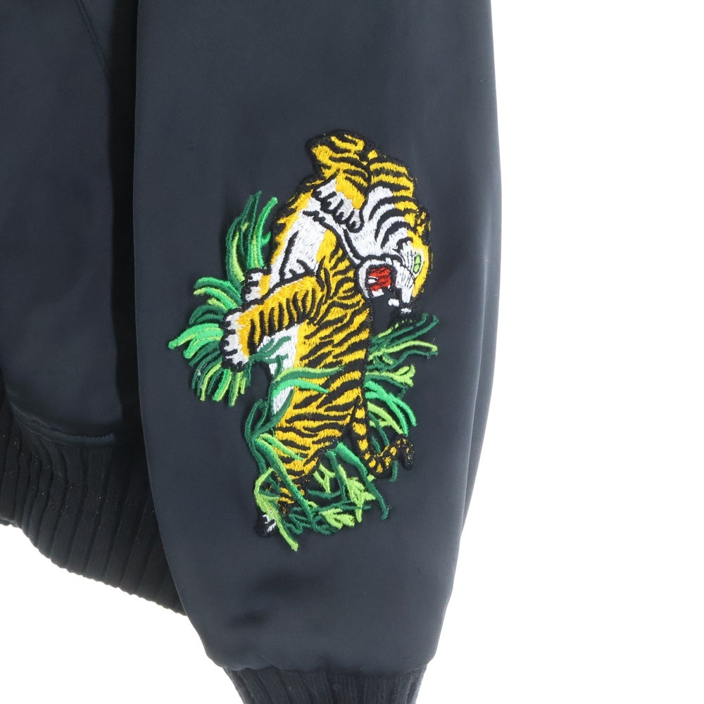 OFF-WHITE(オフホワイト) 17SS Souvenir Bomber Jacket ロゴ刺繍 スーベニアボンバージャケット ブラック