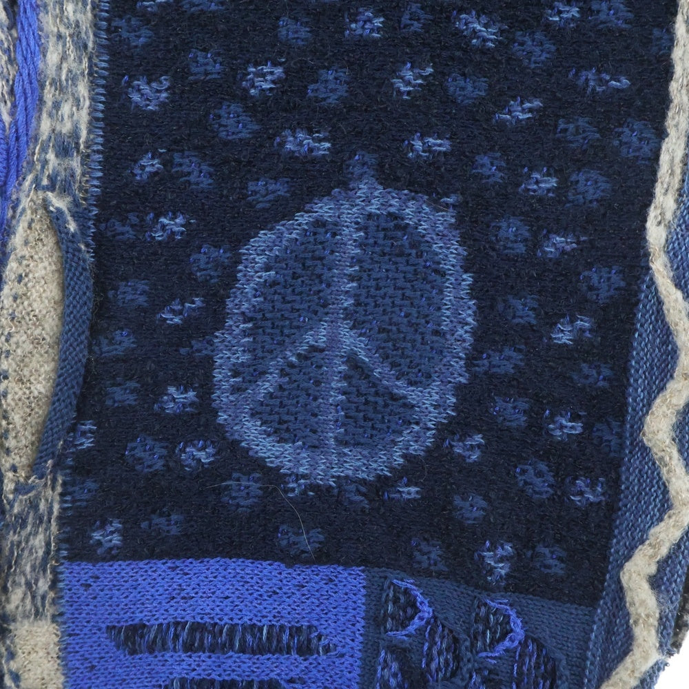 KAPITAL(キャピタル) 7F Boro Gauvy ニットパンツ ブルー EK-798