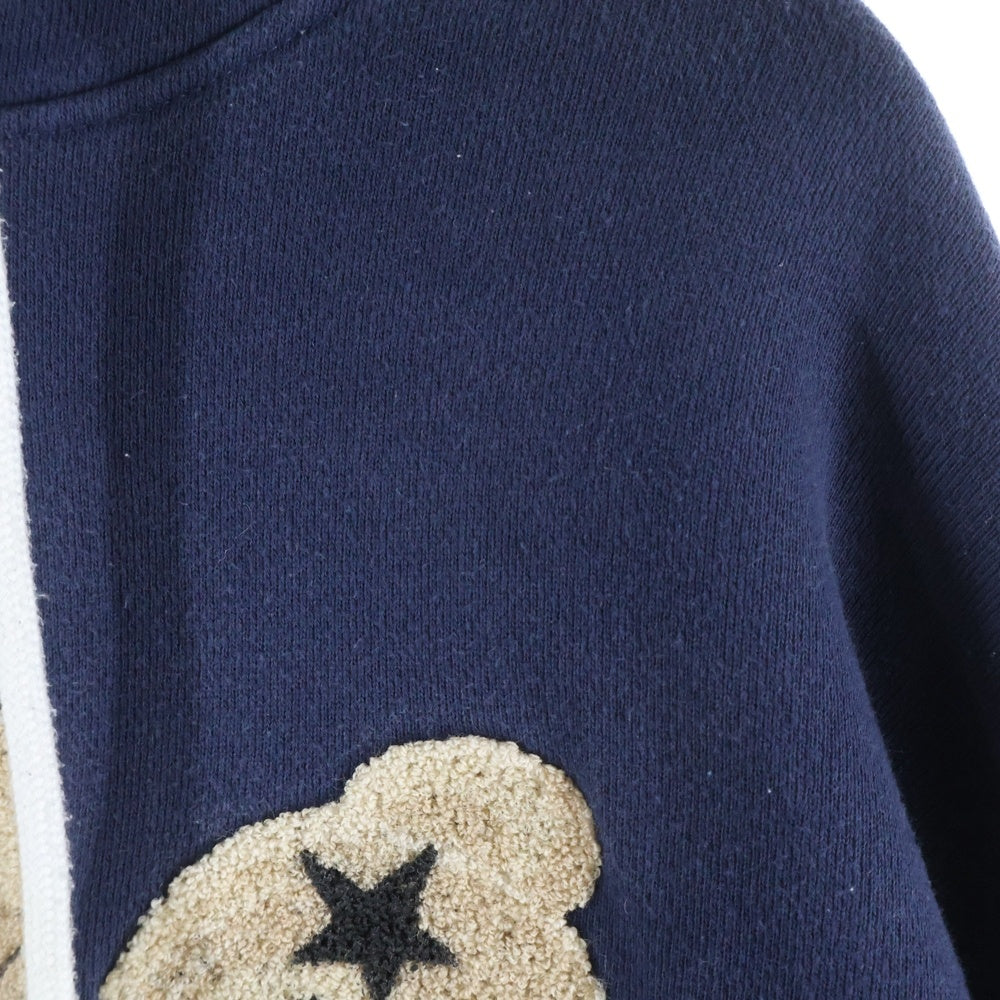 Palm Angels(パームエンジェルス) 21AW Spray Logo Kill The Bear Popver Hoody スプレーロゴ キルザベアー プルオーバースウェットパーカー ネイビー PMBB058F21FLE012