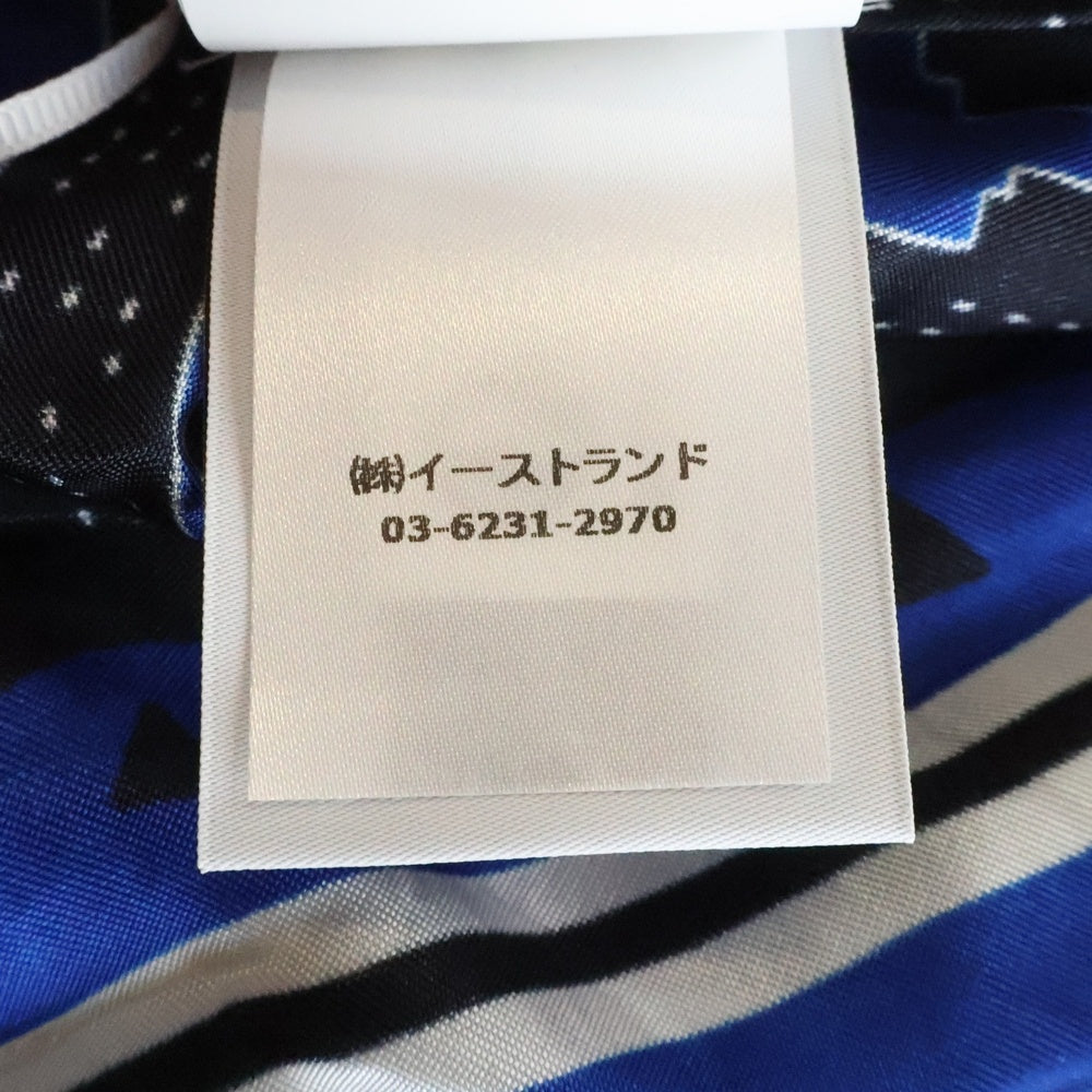 OFF-WHITE(オフホワイト) 24SS Bandana Bowling Shirt バンダナボウリングシャツ 総柄レーヨン半袖シャツ ブルー OMGG013S24FAB0034646