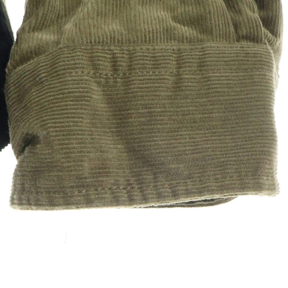 THE NORTH FACE PURPLE LABEL(ノースフェイスパープルレーベル) Organic Cotton Corduroy Big Shirt オーガニックコットン コーデュロイ ビッグ 長袖シャツ ブラック/カーキ NT3075N