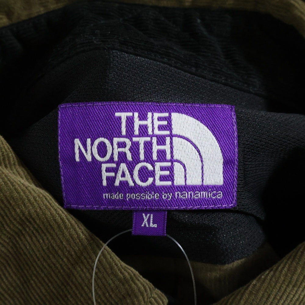 THE NORTH FACE PURPLE LABEL(ノースフェイスパープルレーベル) Organic Cotton Corduroy Big Shirt オーガニックコットン コーデュロイ ビッグ 長袖シャツ ブラック/カーキ NT3075N