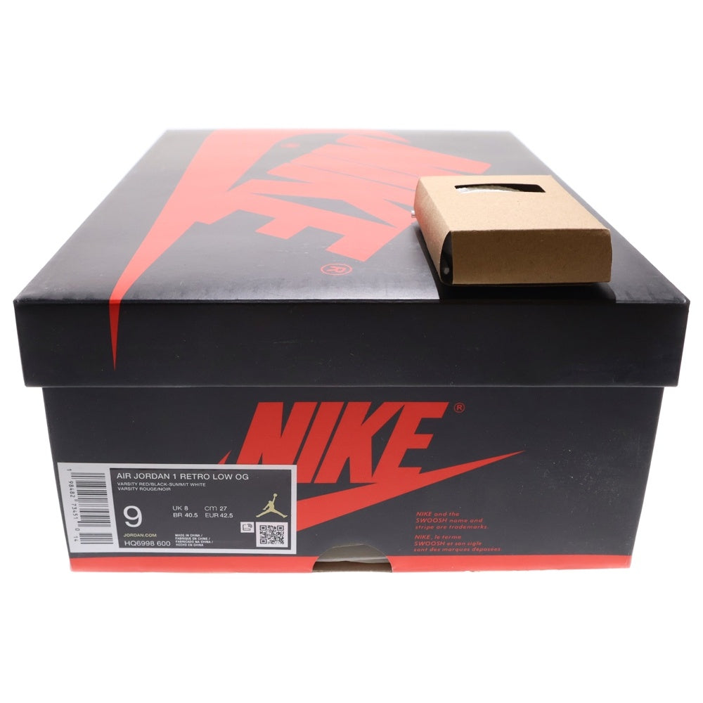 NIKE(ナイキ) AIR JORDAN 1 RETRO LOW OG Chicago エアジョーダン1 レトロ ロー OG シカゴ ローカットスニーカー レッド/ブラック US9/27cm HQ6998-600
