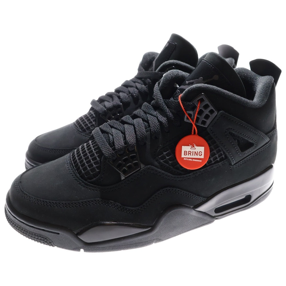 NIKE(ナイキ) AIR JORDAN 4 BLACK CAT エア ジョーダン 4 ブラックキャット ハイカットスニーカー ブラック US9/27cm FV5029-010