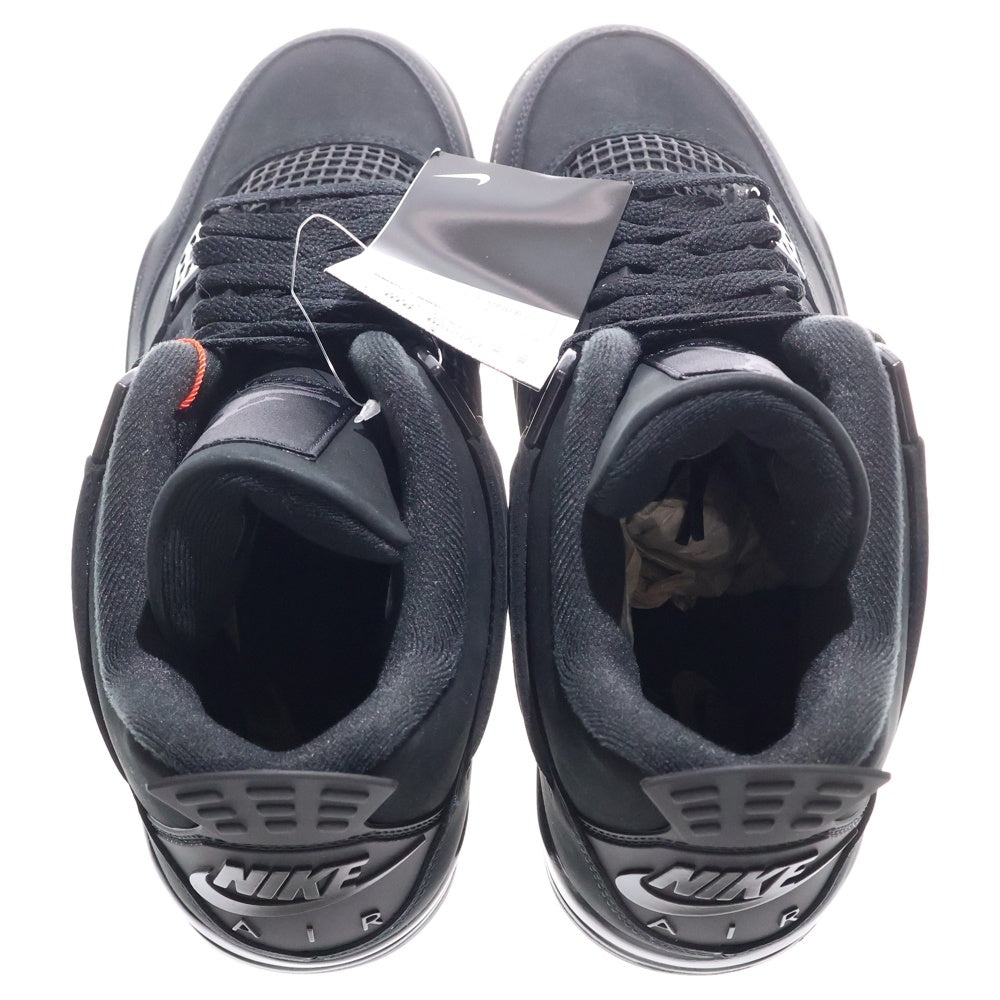 NIKE(ナイキ) AIR JORDAN 4 BLACK CAT エア ジョーダン 4 ブラックキャット ハイカットスニーカー ブラック US9/27cm FV5029-010