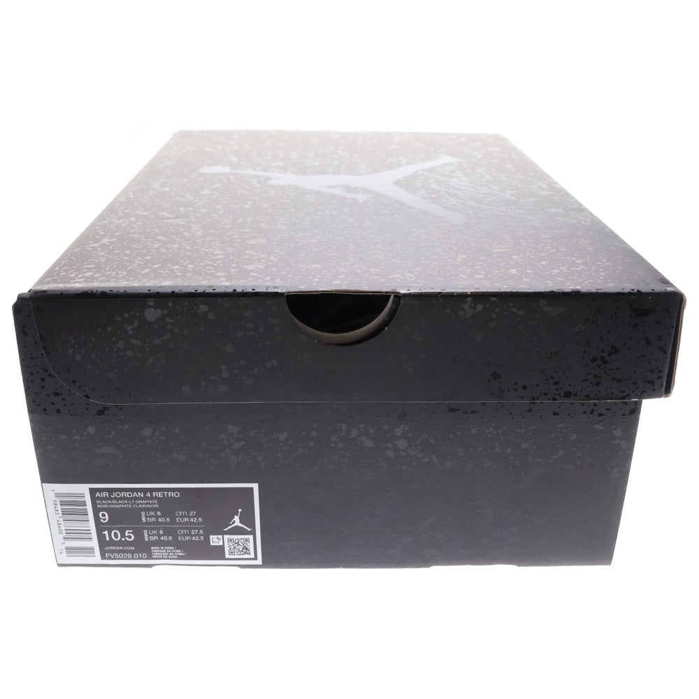 NIKE(ナイキ) AIR JORDAN 4 BLACK CAT エア ジョーダン 4 ブラックキャット ハイカットスニーカー ブラック US9/27cm FV5029-010
