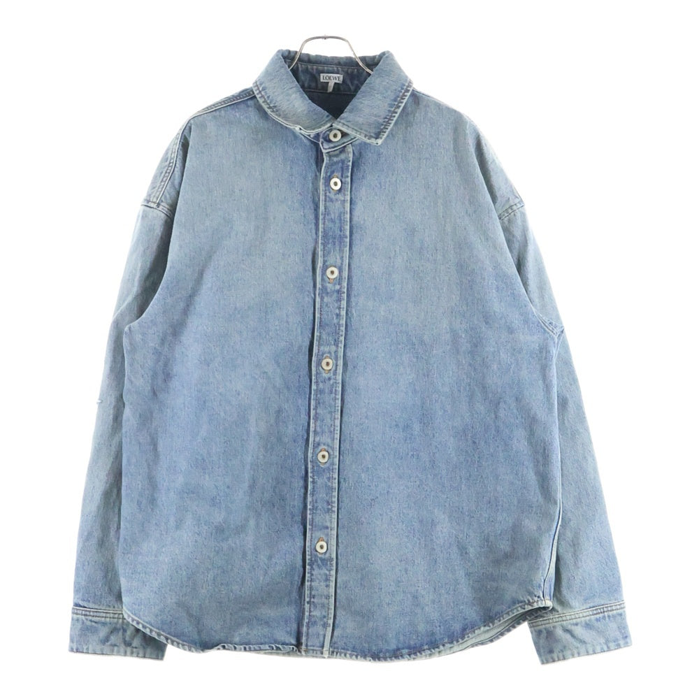 LOEWE(ロエベ) ANAGRAM OVERSHIRT アナグラムオーバーデニムシャツ インディゴ H526Y1DW13