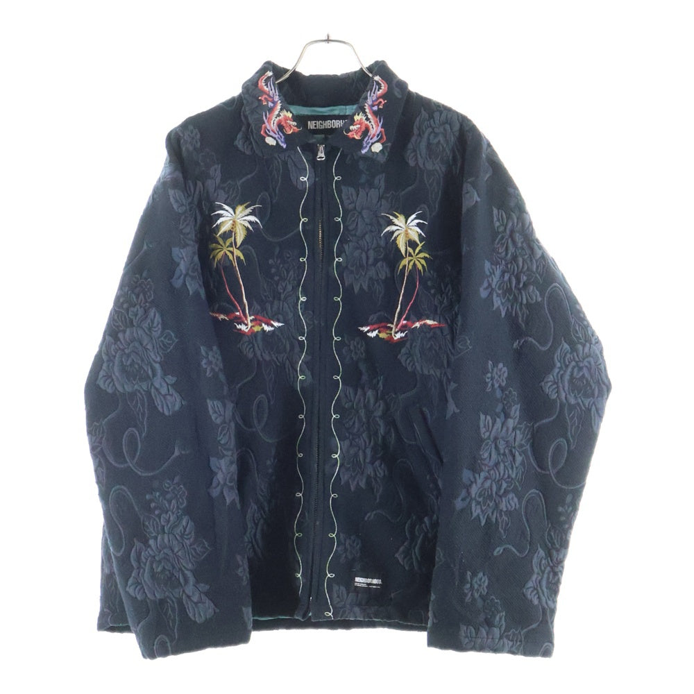 NEIGHBORHOOD(ネイバーフッド) 23AW JQ SOUVENIR JACKET 232UTNH-JKM04 スーベニアジャケット フローラル総柄 ジャケット ブラック