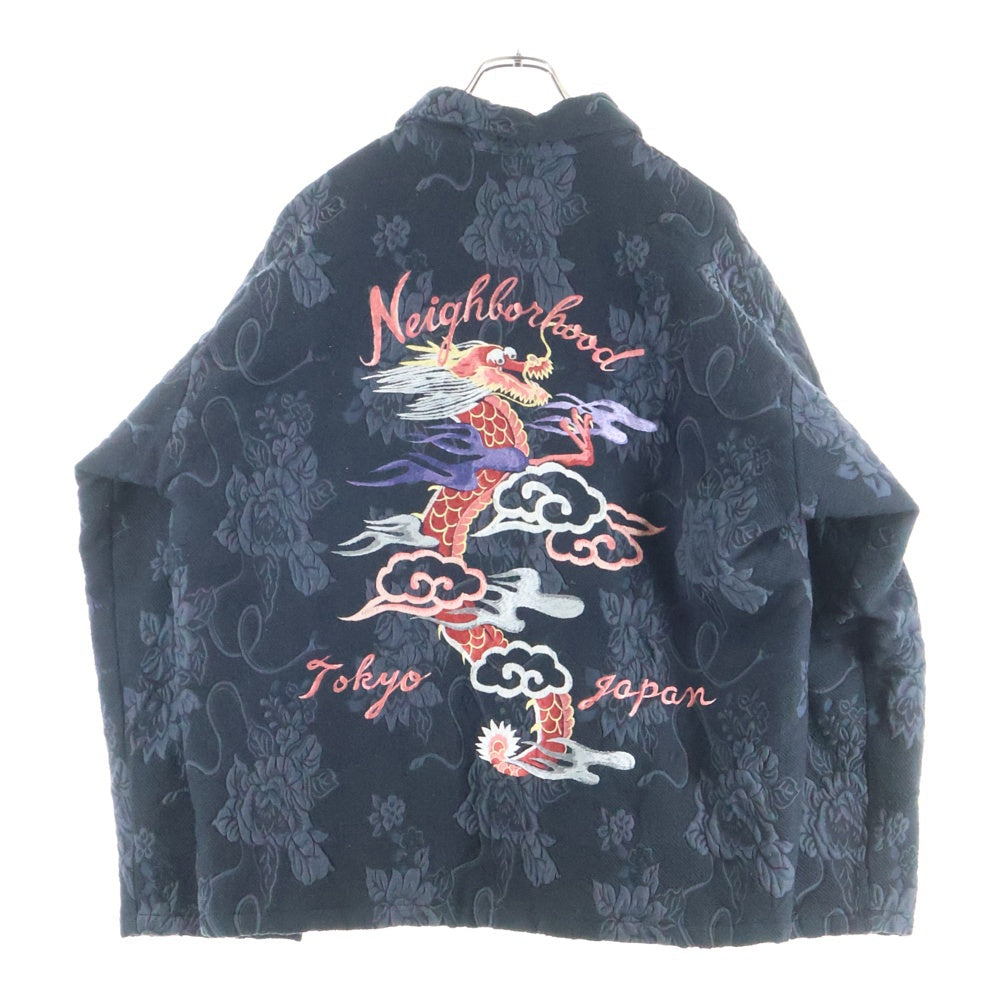 NEIGHBORHOOD(ネイバーフッド) 23AW JQ SOUVENIR JACKET 232UTNH-JKM04 スーベニアジャケット フローラル総柄 ジャケット ブラック