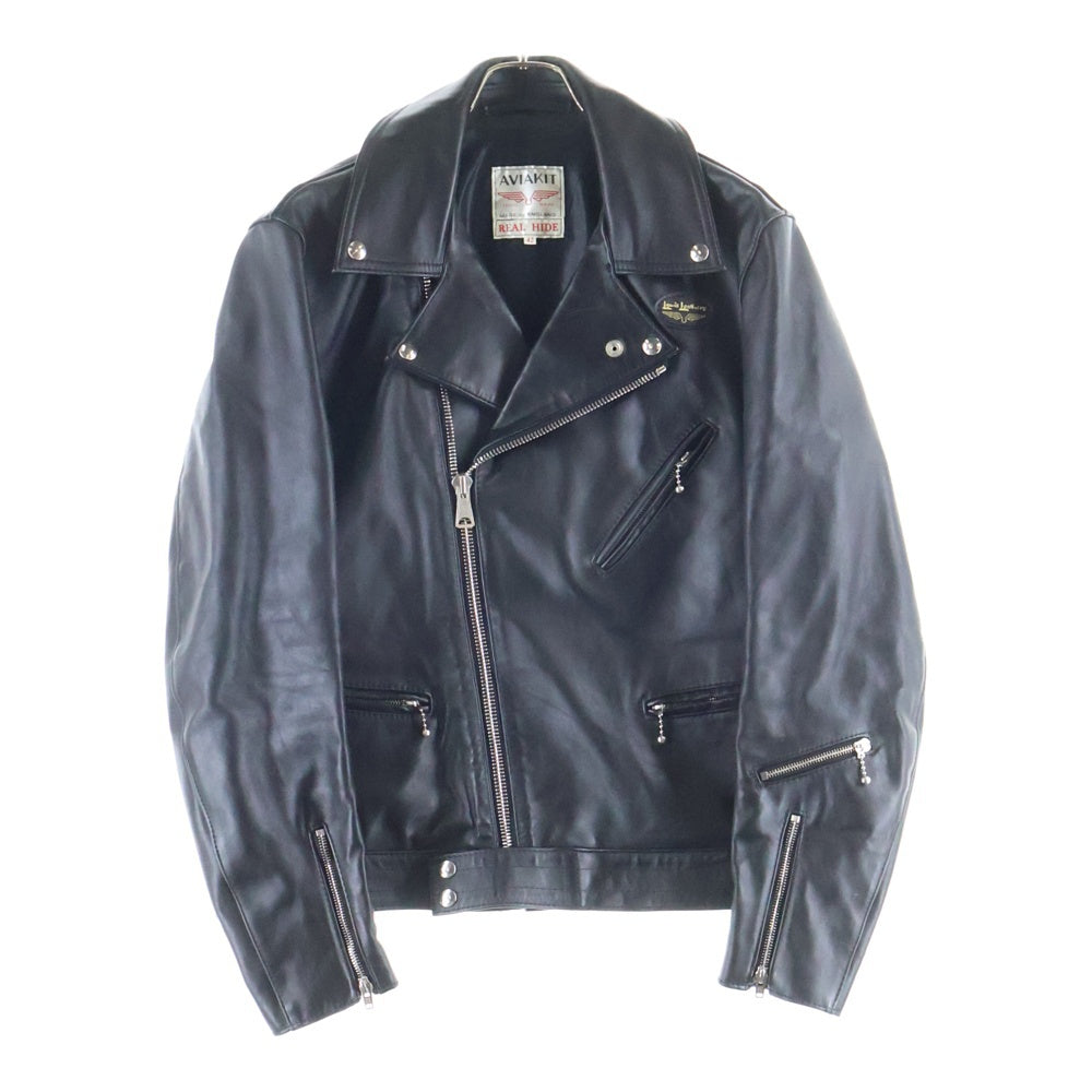 Lewis Leathers(ルイスレザー) CYCLONE TIGHT FIT サイクロン タイトフィット ホースハイド ダブルライダース レザージャケット ブラック