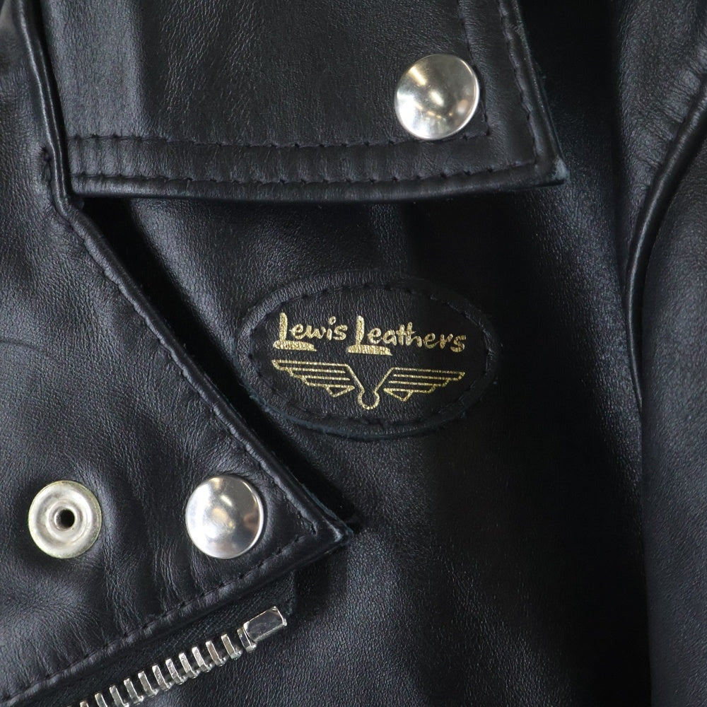 Lewis Leathers(ルイスレザー) CYCLONE TIGHT FIT サイクロン タイトフィット ホースハイド ダブルライダース レザージャケット ブラック