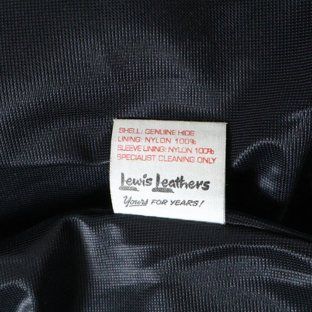 Lewis Leathers(ルイスレザー) CYCLONE TIGHT FIT サイクロン タイトフィット ホースハイド ダブルライダース レザージャケット ブラック