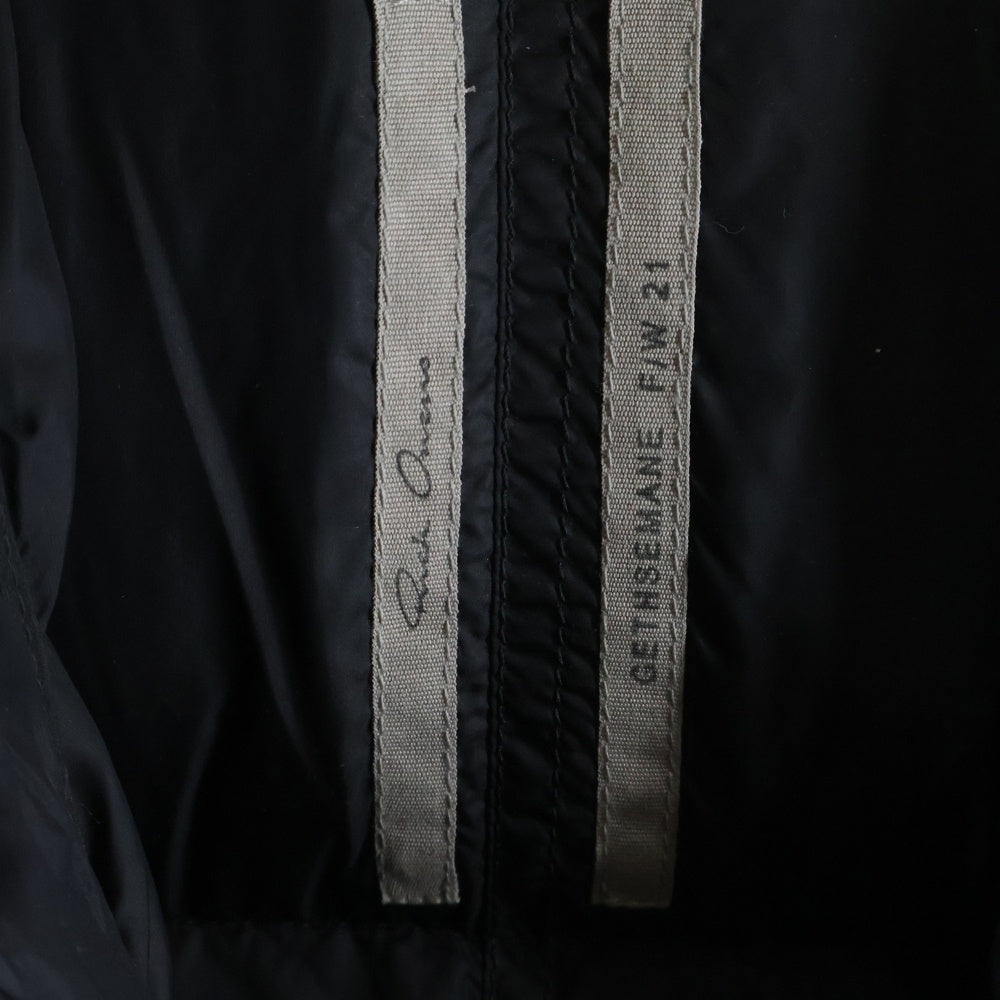 Rick Owens(リックオウエンス) 21AW GETHEMANE ボンバーフライトジャケット ブラック RU02A5788-NZD3