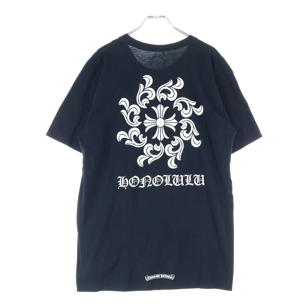 CHROME HEARTS(クロムハーツ) HONOLULU CH PLS TEE ホノルル限定 CHプラスプリントTシャツ ロゴプリントクルーネック半袖Tシャツ ブラック