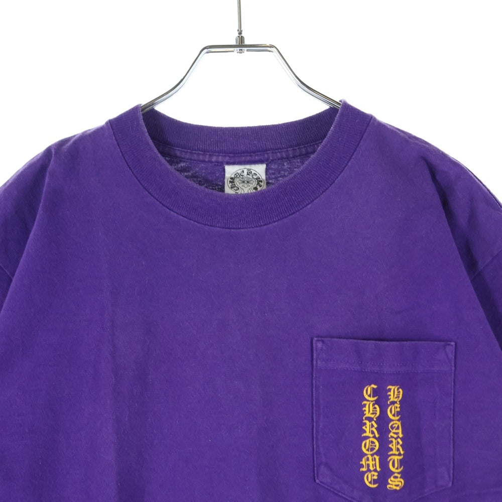 CHROME HEARTS(クロムハーツ) OLD SCROLL LABEL オールド バックスクロールラベル クルーネック 半袖Tシャツ カットソー パープル