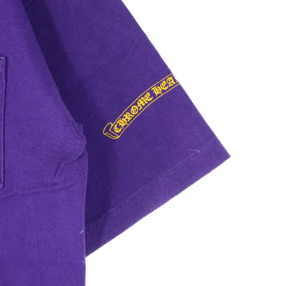 CHROME HEARTS(クロムハーツ) OLD SCROLL LABEL オールド バックスクロールラベル クルーネック 半袖Tシャツ カットソー パープル
