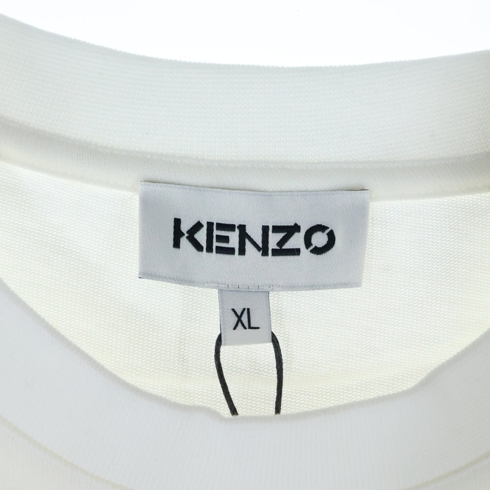 KENZO(ケンゾー) Climbing Tiger Cotton T-Shirt タイガー刺繍 半袖Tシャツ ホワイト FC55TS082CSB