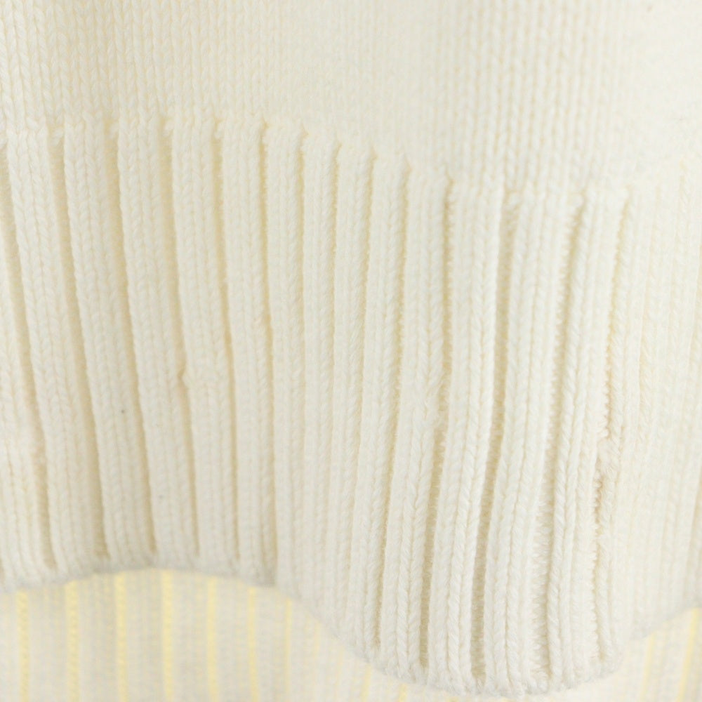 AMI Alexandre Mattiussi(アミアレクサンドルマテュッシ) Knit Sweater ハートロゴ刺繍 クルーネック ニットセーター アイボリー A20HK009.006