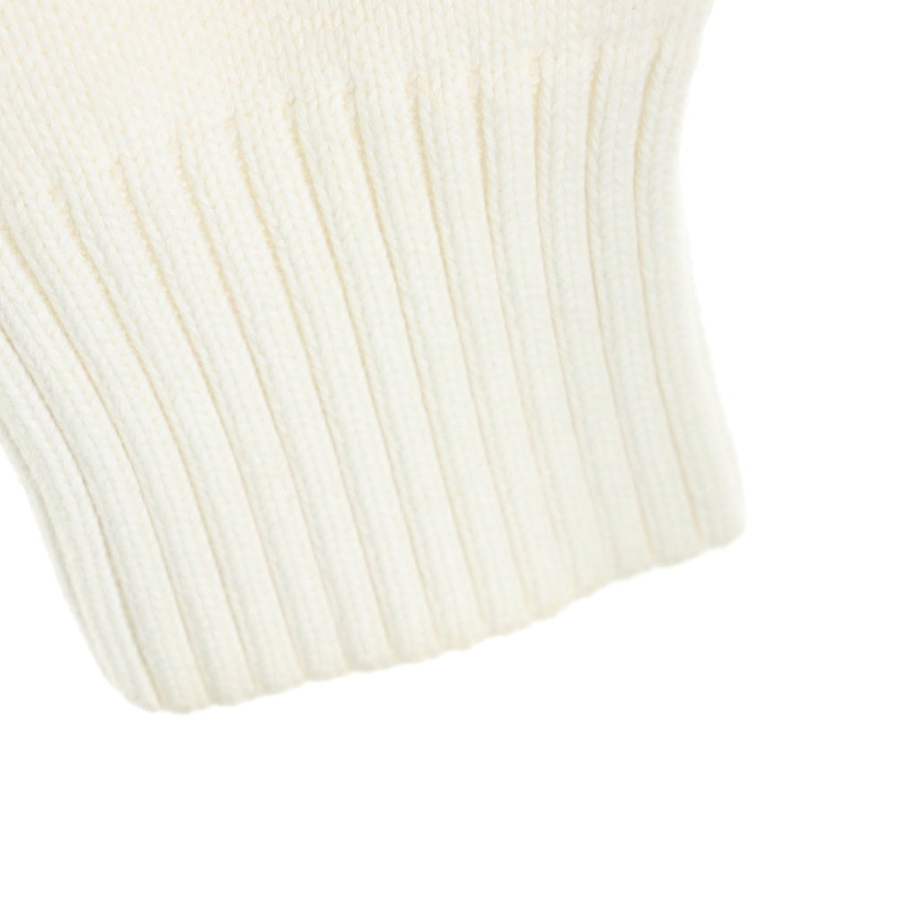 AMI Alexandre Mattiussi(アミアレクサンドルマテュッシ) Knit Sweater ハートロゴ刺繍 クルーネック ニットセーター アイボリー A20HK009.006