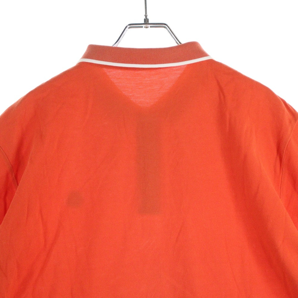 MONCLER(モンクレール) MAGLIA POLO MANICA CORTA ロゴワッペン 半袖ポロシャツ オレンジ 410918307700