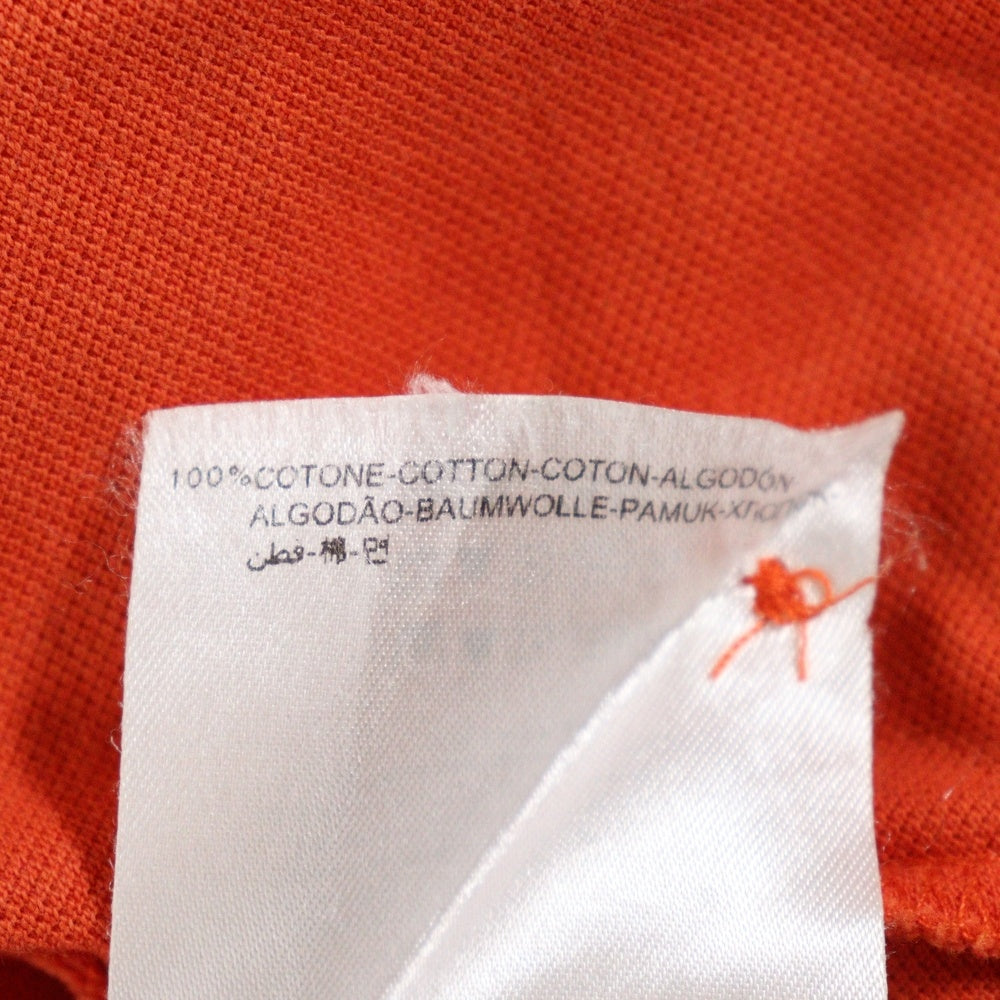 MONCLER(モンクレール) MAGLIA POLO MANICA CORTA ロゴワッペン 半袖ポロシャツ オレンジ 410918307700