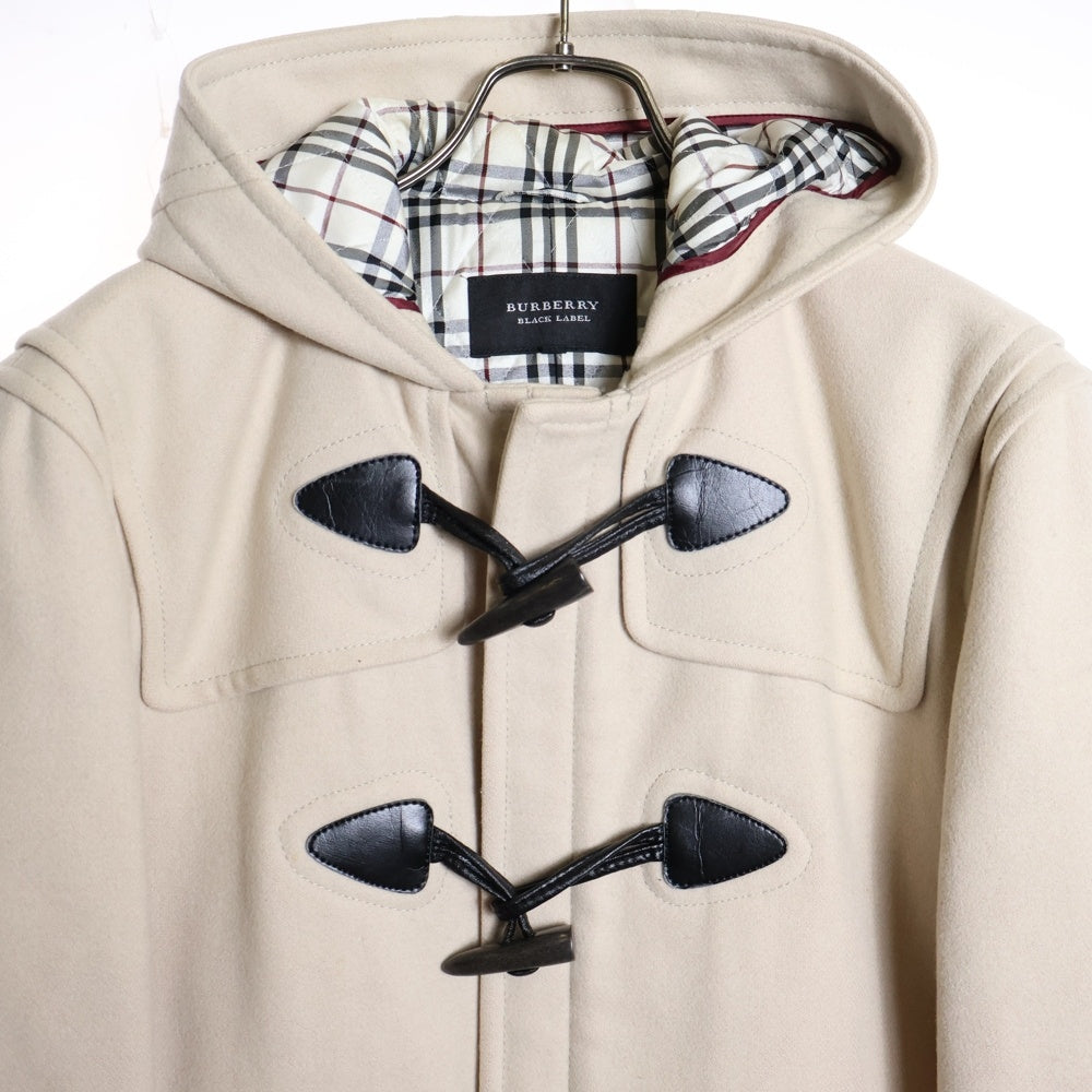 BURBERRY BLACK LABEL(バーバリー ブラックレーベル) Wool Duffle Coat ウール ダッフルコート ベージュ BMP67-530-09