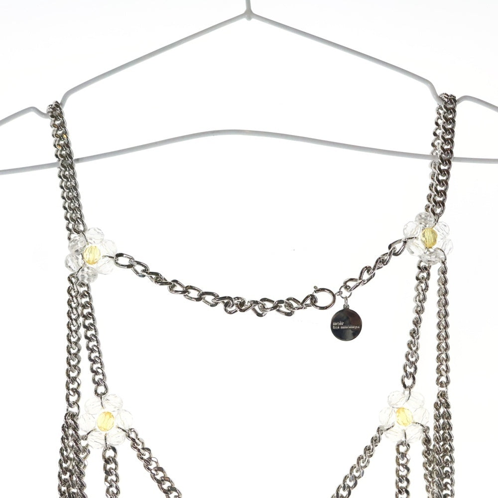 NOIR KEI NINOMIYA(ノワール ケイニノミヤ) フローラル チェーントップ ハーネスベスト レディース シルバー