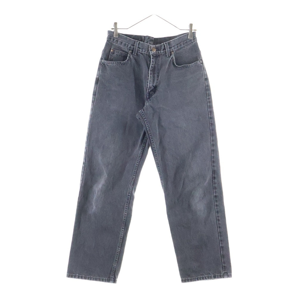 NO BRAND(ノーブランド) MARK'S マークズ ウォッシュド加工 ストレートデニムパンツ インディゴ グレー