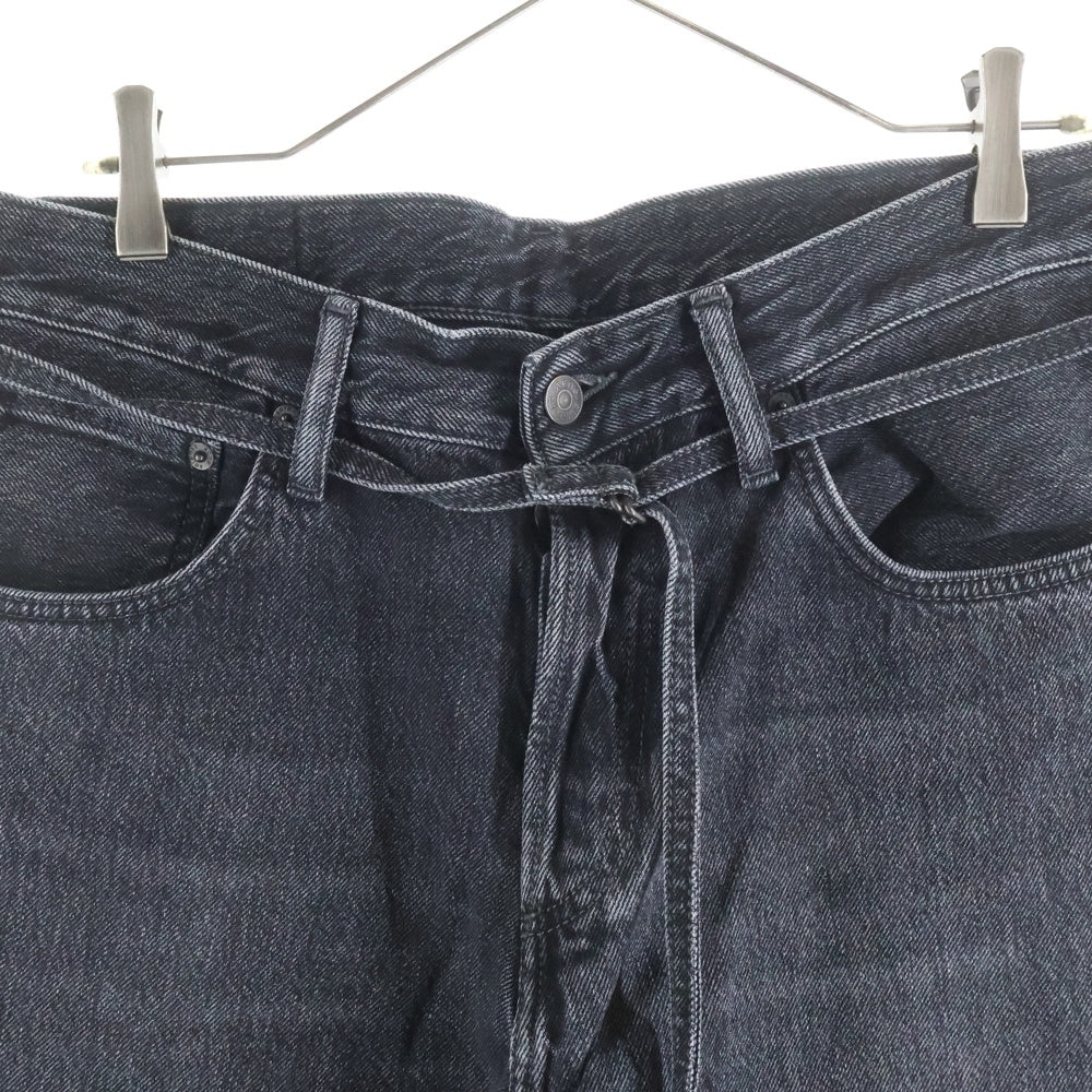 Acne Studios(アクネ ストゥディオズ) COTTON DENIM PANTS コットン ストレート デニムパンツ ブラック C00033