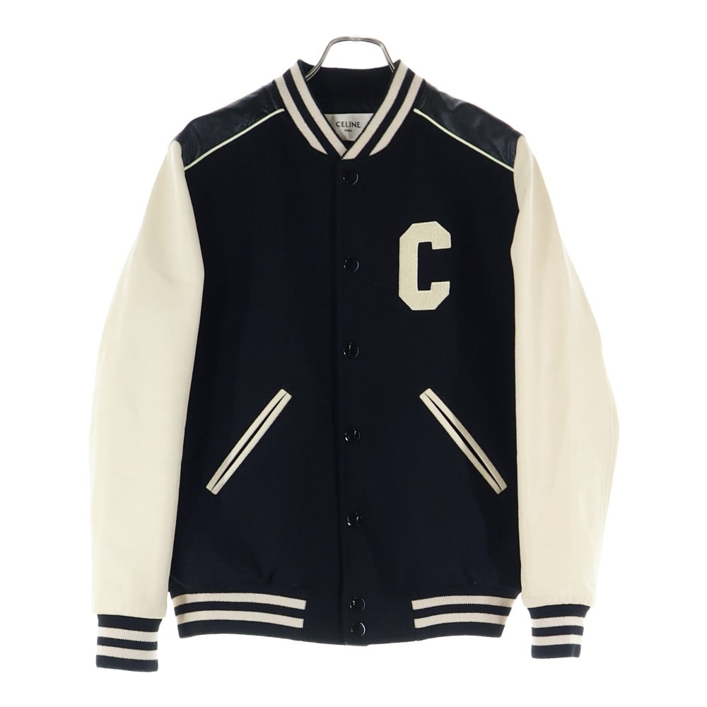 CELINE(セリーヌ) 22SS Classic Wool Teddy Jacket Cワッペンロゴ