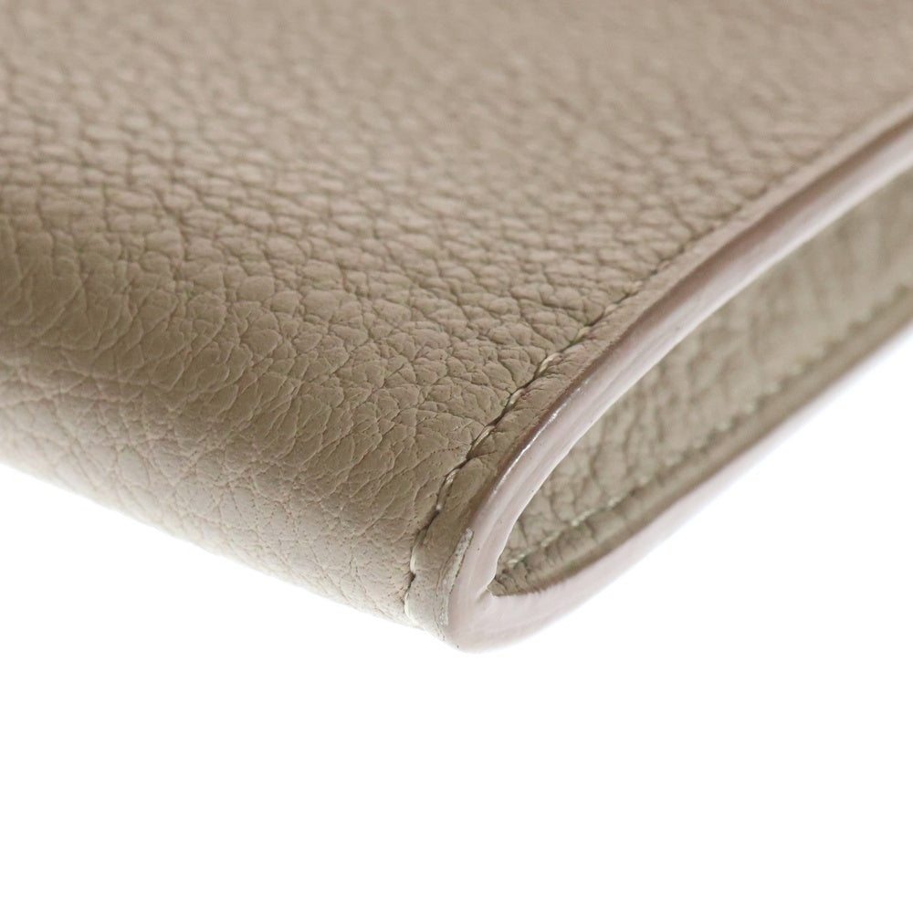 lucien pellat-finet(ルシアンペラフィネ) Skull Clutch レザー スカルクラッチバッグ ハンドバッグ セカンドバッグ ベージュ