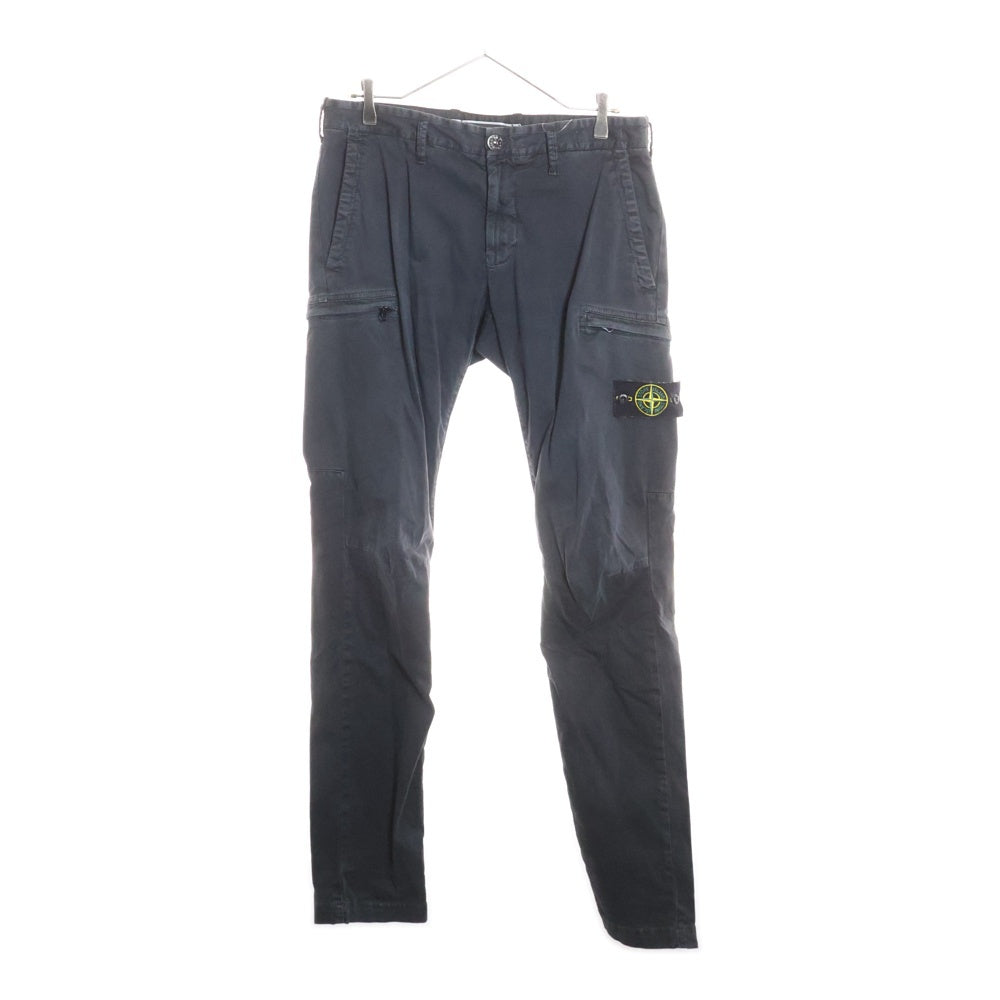 STONE ISLAND(ストーンアイランド) Cargo Pants ロゴワッペン カーゴパンツ ブラック 741532104