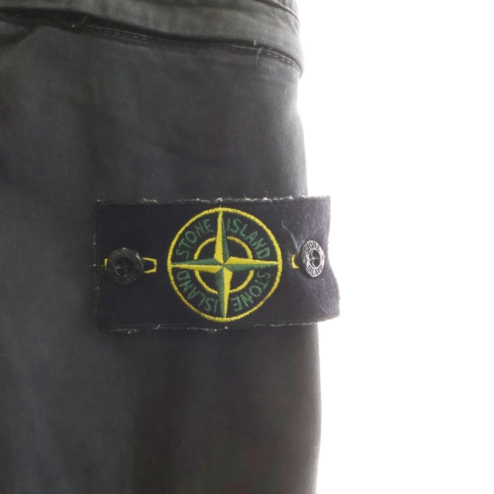 STONE ISLAND(ストーンアイランド) Cargo Pants ロゴワッペン カーゴパンツ ブラック 741532104