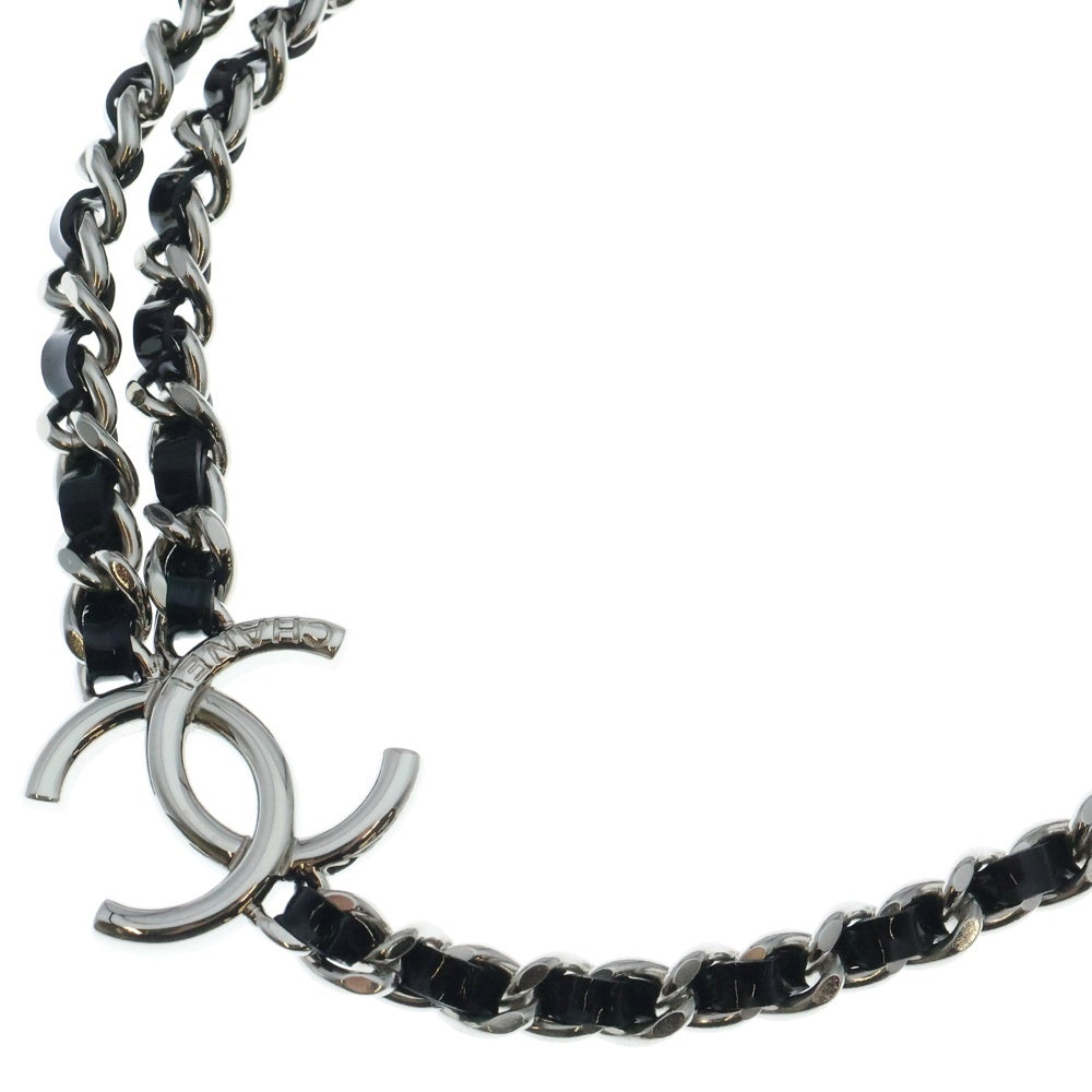 CHANEL(シャネル) ココマーク 2連チェーンネックレス シルバー ABF163