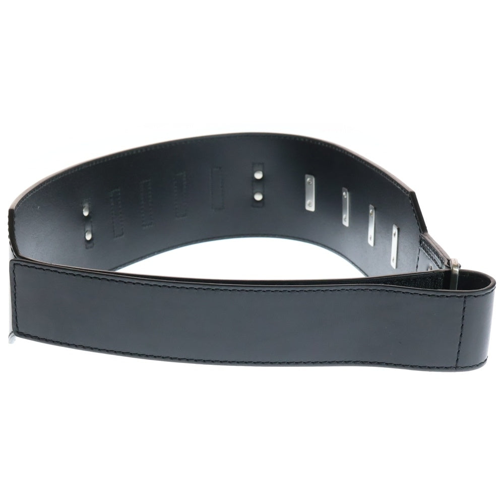 Rick Owens(リックオウエンス) 25SS Cargo Belt カーゴベルト レザーベルト コルセット ブラック RA01E0684-LGEL