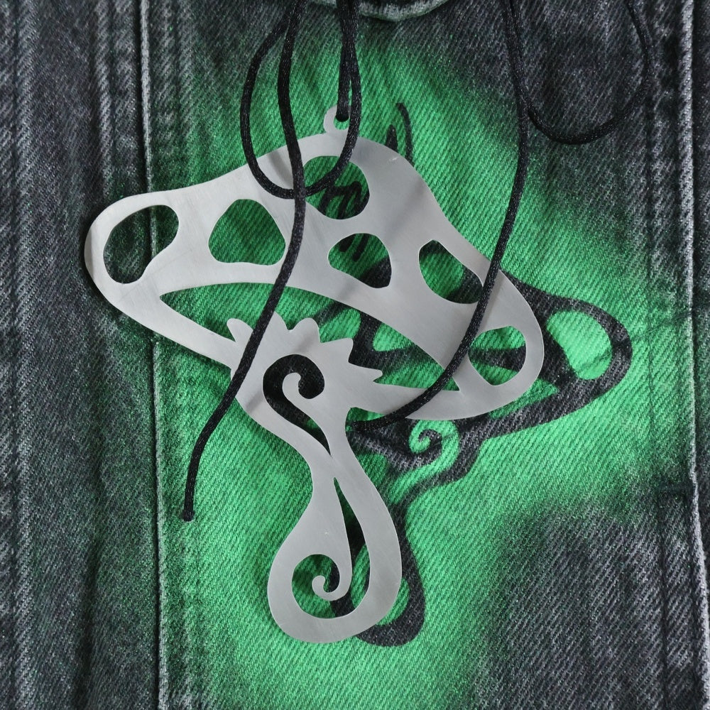 STUSSY(ステューシー) 24AW ×Dries Van Noten Hand-Stencilled Denim Jacket ドリスヴァンノッテン ハンドステンシル デニムジャケット グレー