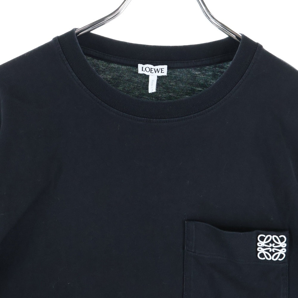 LOEWE(ロエベ) Anagram L/S T-Shirt アナグラムロゴ刺繍 長袖Tシャツ ロンT ブラック H526Y24J04