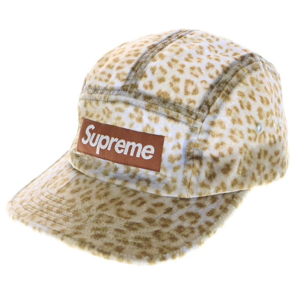 SUPREME(シュプリーム) 24SS Leopard Velvet Camp Cap レオパード