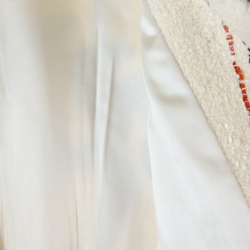 KITH(キス) ロアンヌブークレ パイル地 オーバーサイズ長袖シャツ アイボリー