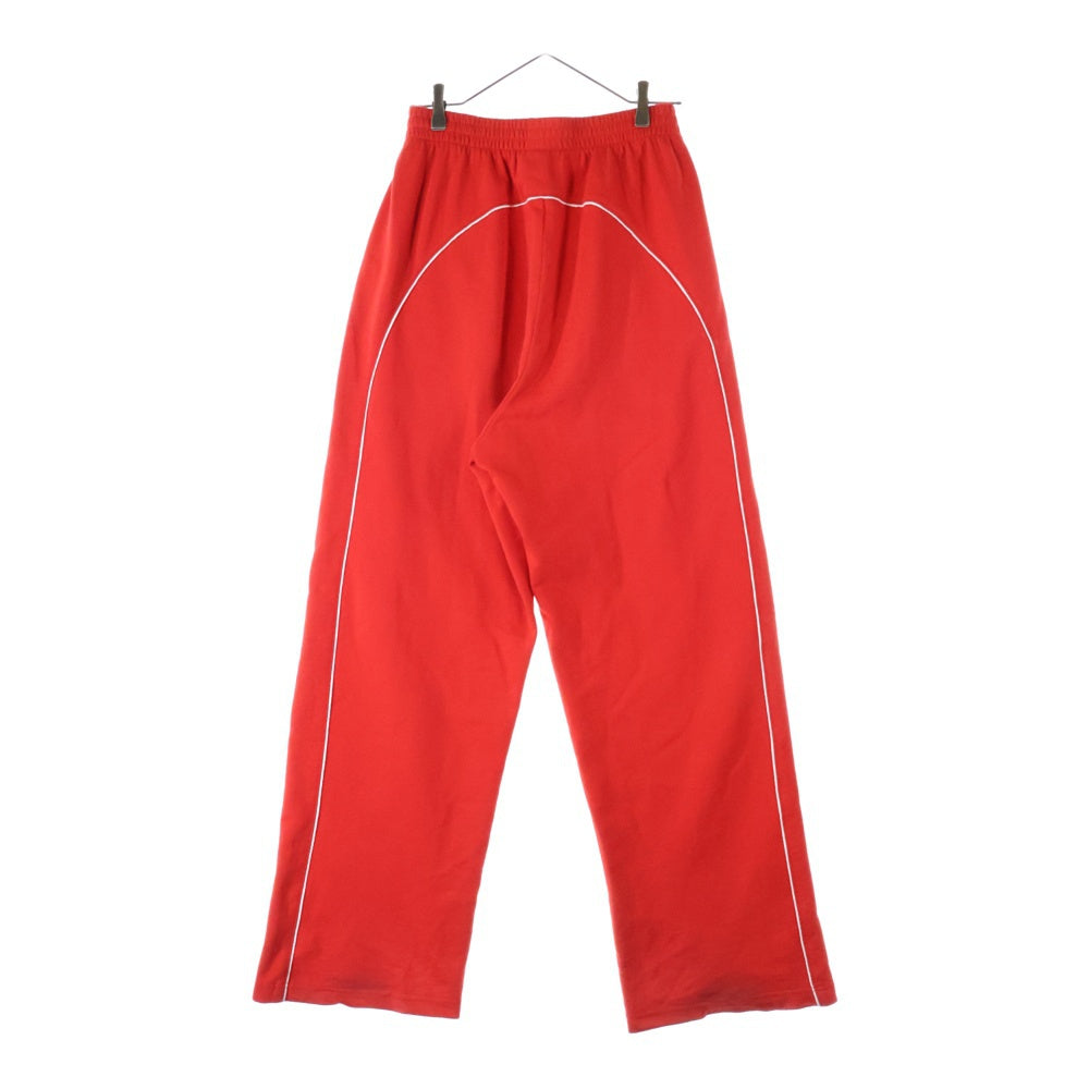 BALENCIAGA(バレンシアガ) 24SS SOCCER BUGGY SWEAT PANT ロゴ刺繍 サッカーバギー スウェットロングパンツ レッド777708 TPVW3