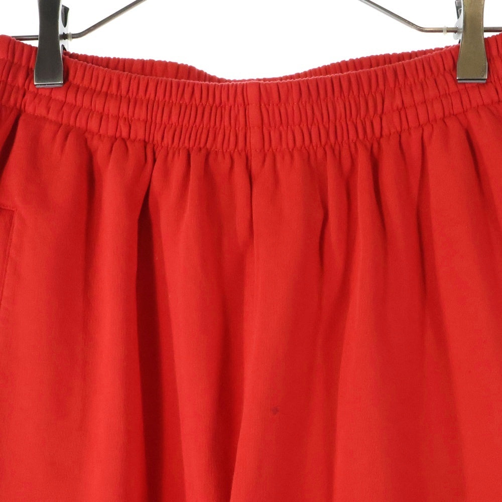 BALENCIAGA(バレンシアガ) 24SS SOCCER BUGGY SWEAT PANT ロゴ刺繍 サッカーバギー スウェットロングパンツ レッド777708 TPVW3
