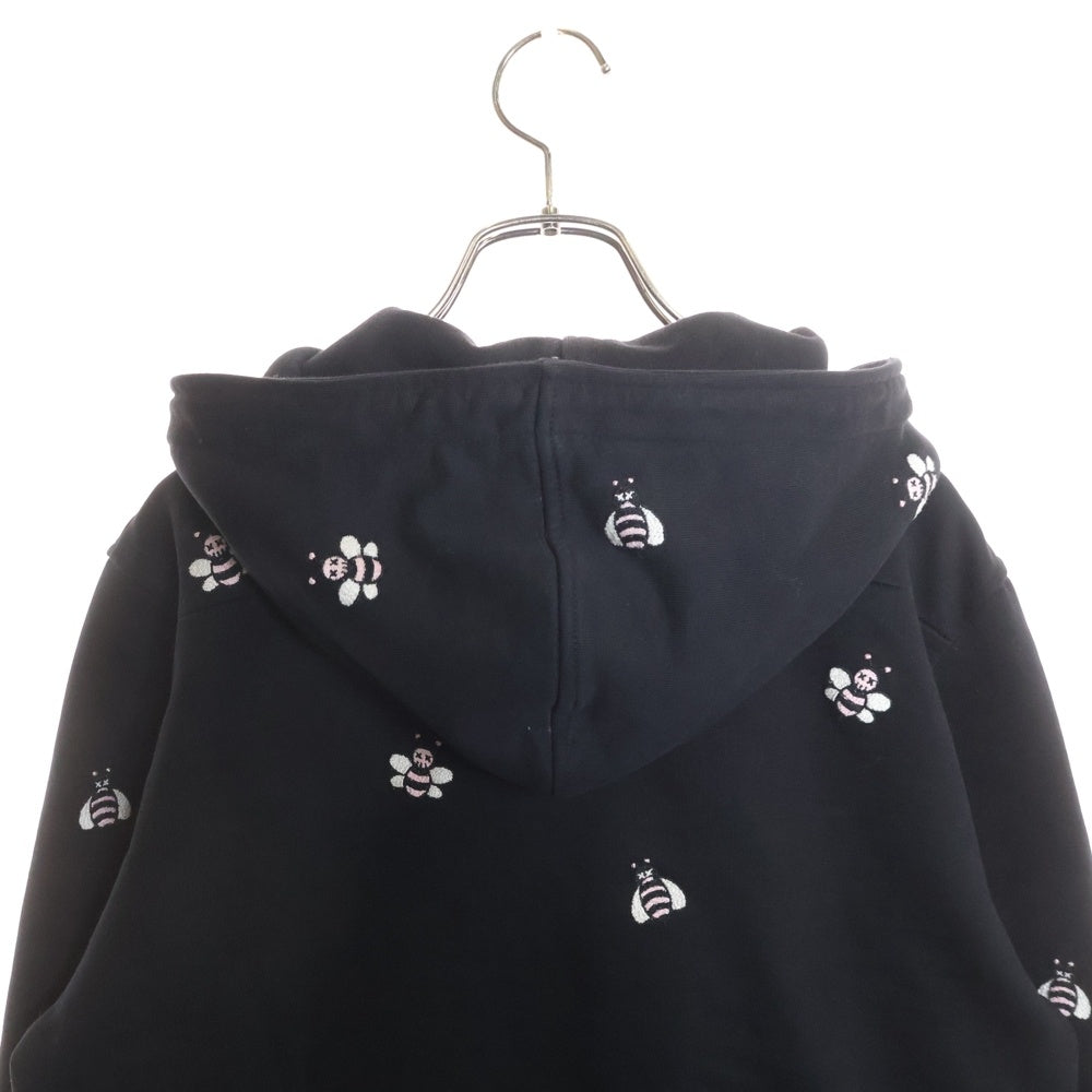 DIOR(ディオール) ×KAWS Bee Zip Up Hoodie カウズ BEE刺繍 ジップアップスウェットパーカー フーディー ブラック 923J205W6142