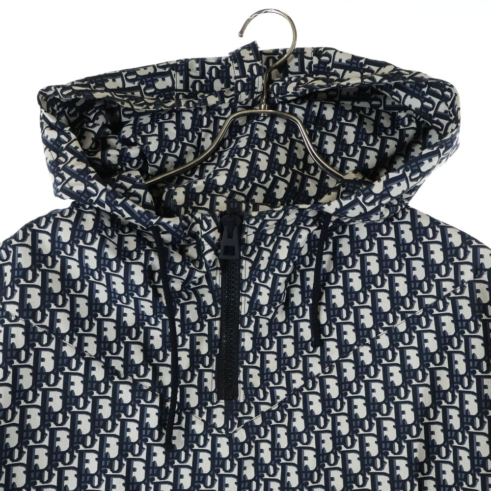 DIOR(ディオール) 20AW オブリーク テクニカルタフタ ハーフジップ プルオーバーアノラックジャケット パーカー フーディー 117C10A2970