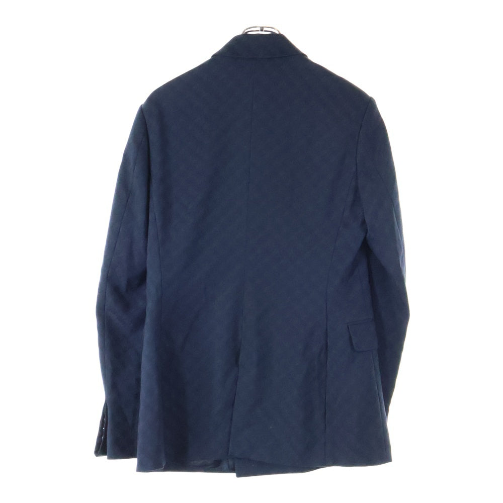 MARTINE ROSE(マーティンローズ) ×NIKE MII JACKET 千鳥柄 ロゴ刺繍 ダブルテーラードジャケット ネイビー DV0845-426